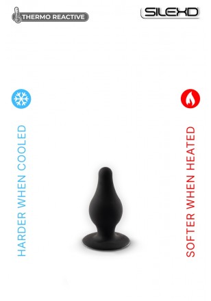 Plug NOIR "Thermo Réactive" Modèl 2-XS (L6.4 x Ø2,5cm)