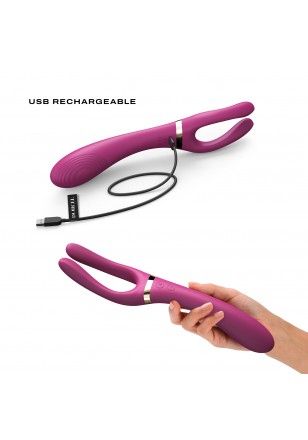 Infinite Joy flexible 3 moteurs rechargeable violet USB