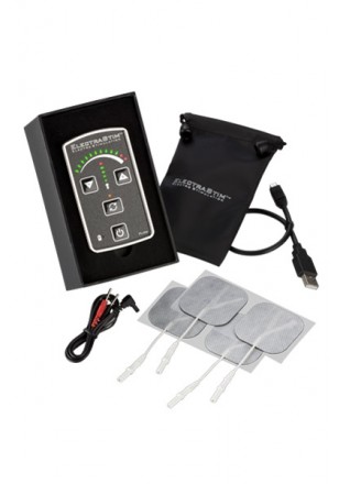 Contrôleur Electro stimulation et 4 électrodes Télécommande contrôle par LED