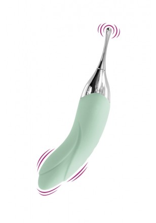 Accuracy Stimulateur clitoris et vibro Vert d