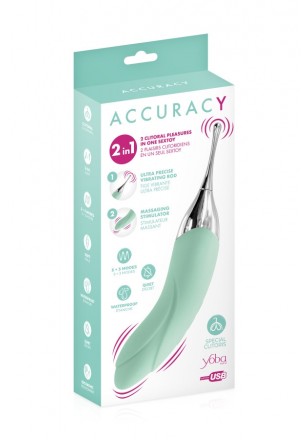 Accuracy Stimulateur clitoris et vibro Vert d