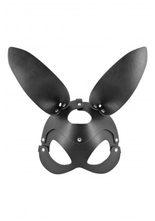 Masque noir Bunny  simili cuir