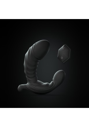 Ultimate Expand Gode Vibrant gonflable vaginal-anal-clitoridien télécommande USB
