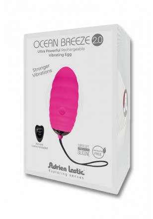 Ocean Breeze 2.0 Oeuf vibrant Rose USB et télécommande
