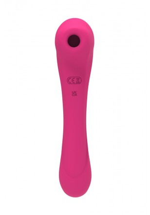 QUIVER Rose Stimulateur Clitoridien et vaginal USB à DOUBLE Stimulation par Succion ou Vibration 