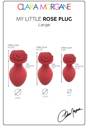 My Rose Silicone Plug en forme de rose Large