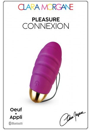 Pleasure Connexion Violet Oeuf vibrant USB connecté bluetooth