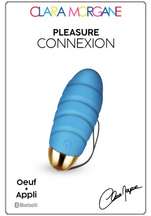 Pleasure Connexion Bleu Oeuf vibrant USB connecté bluetooth