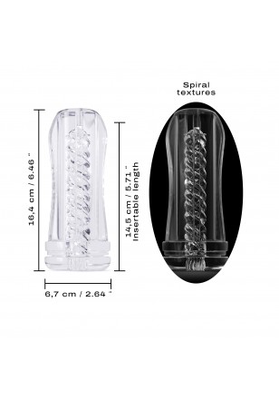 Deep Blow Tornado gaine spirale utilisation seul ou avec Masturbateur Deep Blow