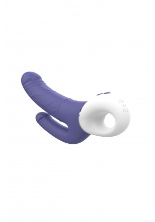 Double Pleasure stimulateur vaginal et anal simultané violet USB