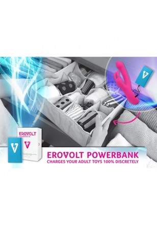 Erovolt Bleu PowerBank de recharge universelle pour sextoys, tablettes...