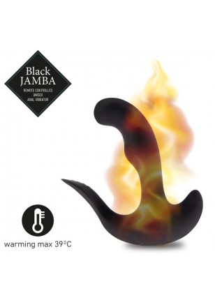 Black Jamba à télécommande Point G-Stimulateur clitoris-plug USB Noir