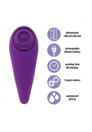 Femmegasm vibrateur pulsations tap & tickle USB