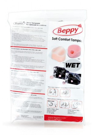 "Beppy" Soft COMFORT TAMPONS WET X 4 pieces