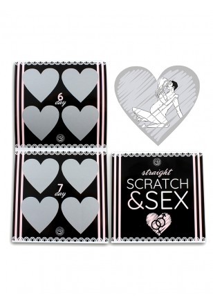 Scratch & Sex Présentoir 3x 12 cartes à gratter. (Hétéro / Femme / Homme)