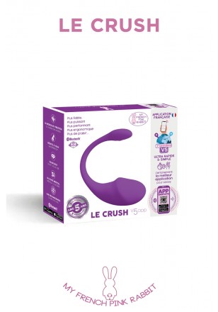 Le Crush Violet Connexion Oeuf vibrant USB connecté bluetooth