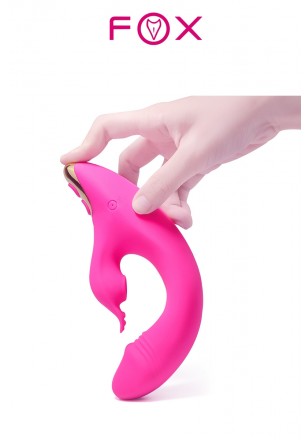 Amant Sucking Vibrator Rabbit et aspiration clitoris USB rose