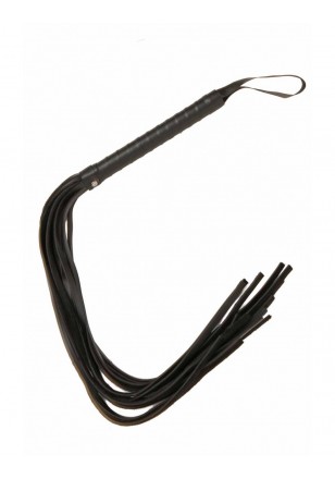 Martinet noir lanières cuir 80cm