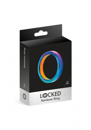 Cockring Rainbow large anneau acier  irisé 4.4cm