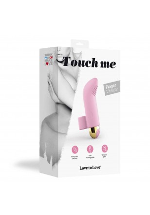 Touch Me Rose Doigt Vibrant vaginal et clitoridien