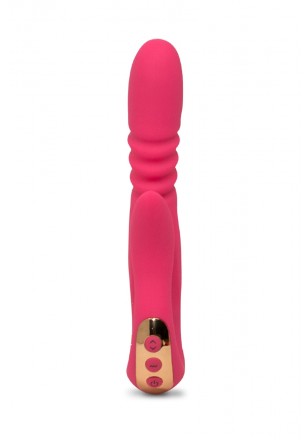 Lena Rabbit va et vient rose et stimulateur clitoris USB