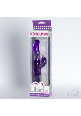 Deep Dolphin Rabbit violet stimulateur vaginal et clitoris