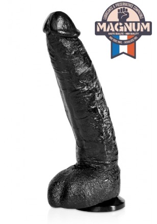 Gros Gode ventouse veiné noir 28x6 cm PVC