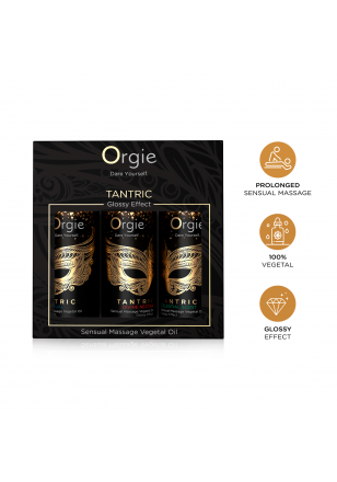 Tantric Pack 3 huiles massage effet glossy
