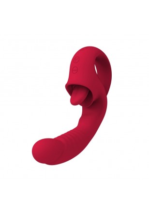 Serena Rabbit G Spot vibrator léchage USB rouge