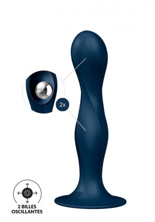 Double Ball-R anal vaginal USB Bleu