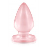 Contact anus cristal grand modèle - Rose - Plug & Joy