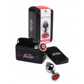 Plug Bijou S Argent/Rouge en coffret