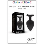 My Secret Black Silicone Plug Large