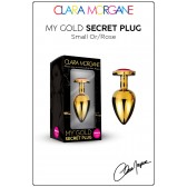 My Gold Secret Plug Doré Bijou Rose Small