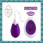 ANNA VIBRATING EGG REMOTE DEEP PURPLE