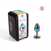 Plug irisé multicolore Bijou Argent S