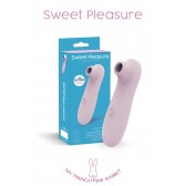 Sweet Pleasure Stimulateur clitoris succion vibration Rose Pale Piles