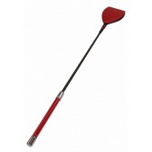 Cravache extrémité manche vinyle rouge
