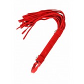 Martinet rouge simili daim avec rivets 27cm