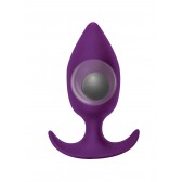 Insatiable Plug Violet forme progressive avec bille Diam 4 cm