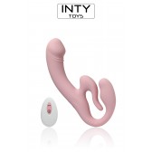 Glow gode ceinture vibrant vaginal clitoris USB télécommande
