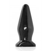 Plug Anal forme progressive 16.x6 cm PVC noir