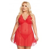 Berta Nuisette évasée rouge Grande Taille