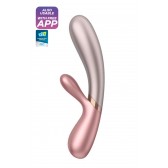 Hot Lover rose chauffant Rabbit rechargeable USB/connect
