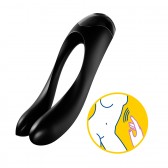 Stimulateur noir clitoris pour doigt USB