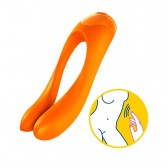 Stimulateur orange clitoris pour doigt USB