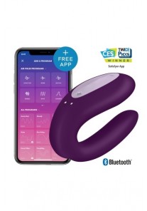 Double Joy Violet rechargeable commande Bluetooth Android