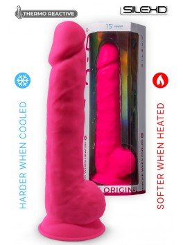 Gode Ventouse Réaliste ROSE"Thermo Réactive" Modèl 1 (15")