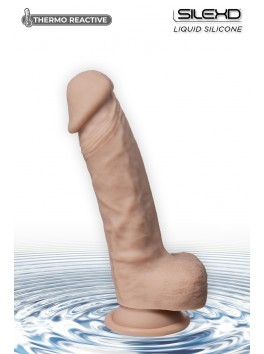 Gode Ventouse Real Skin Silicone Liquide CHAIR Modèl 1 (8")