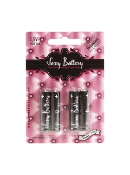 Sexy Battery X 4 piles AAA/LR03